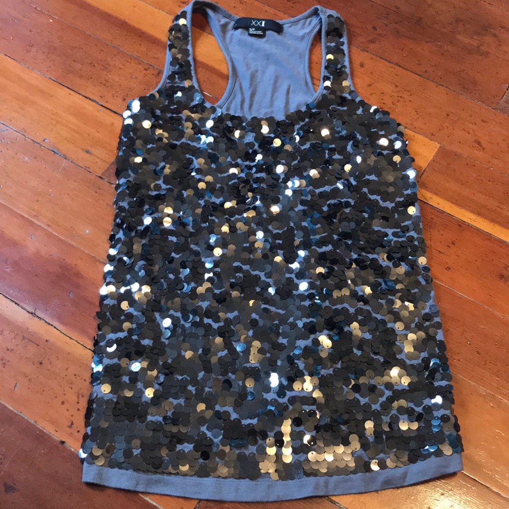 XXI sequin racerback tank